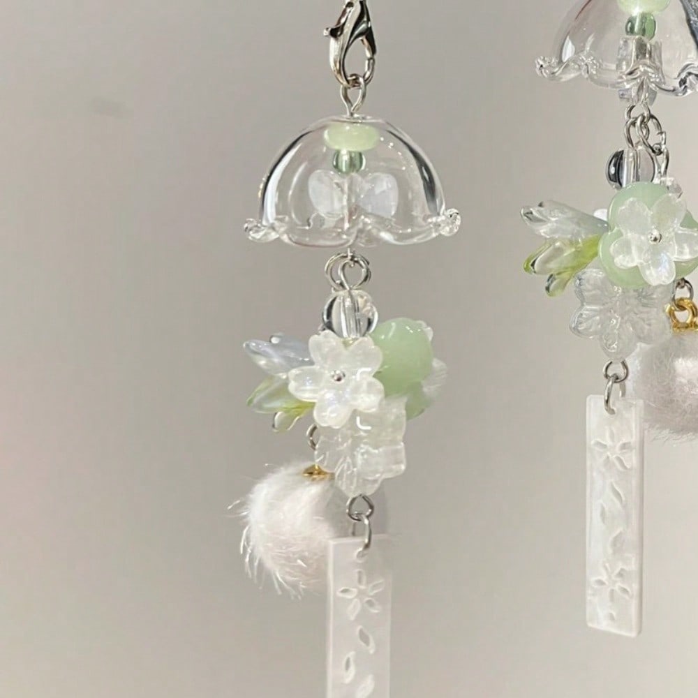 Car Accessories Bangkok - 1PC Jellyfish Wind Chime Pendant Crystal