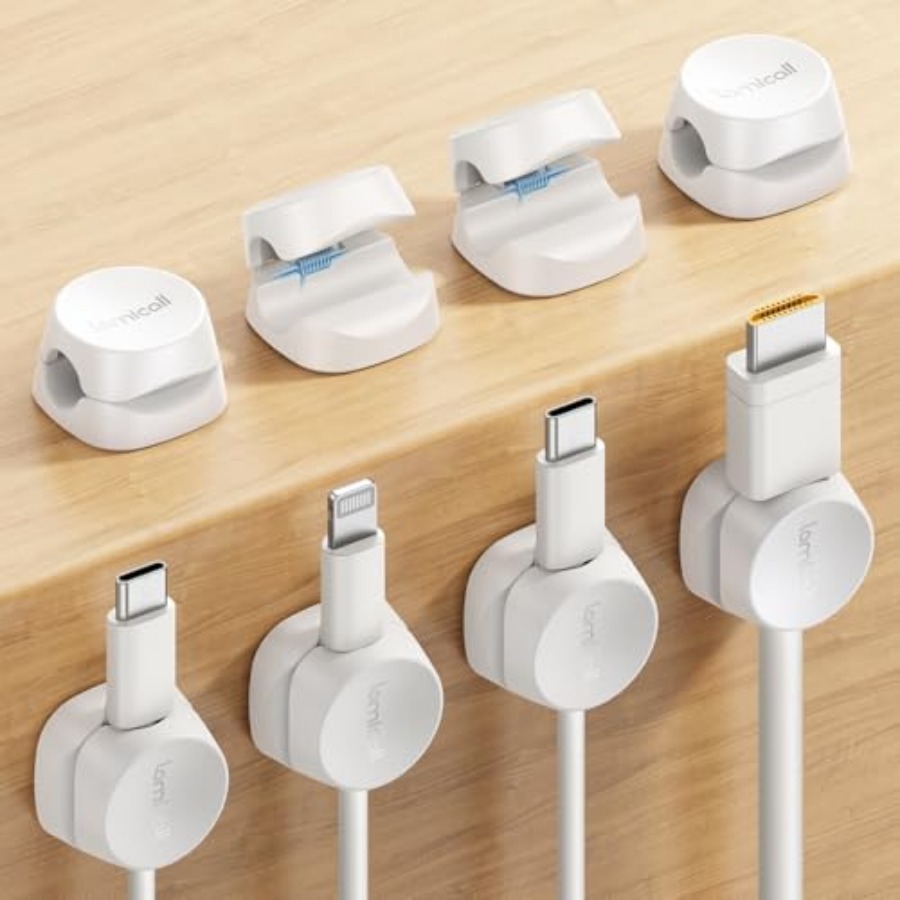 Car Cable Organizer - 8 Pack Cord Organizer, [1s Lock]