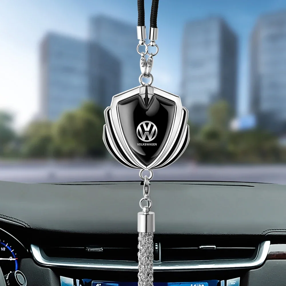 Car Accessories Logo - 1Pc Car Rearview Mirror Pendant Ornaments