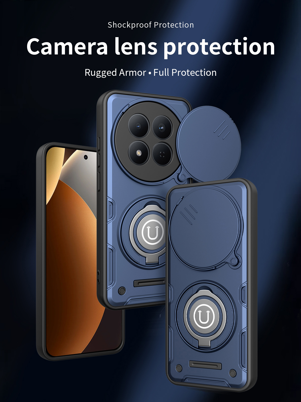 Car Phone Holder Magnetic - Anti Slip Color Matte PC+TPU Hybrid