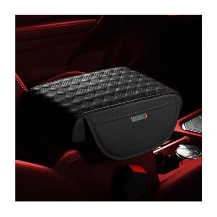 Car Seat Cushion Memory Foam - Car Armrest Cushion, Automotive Anti-Scratch Leather