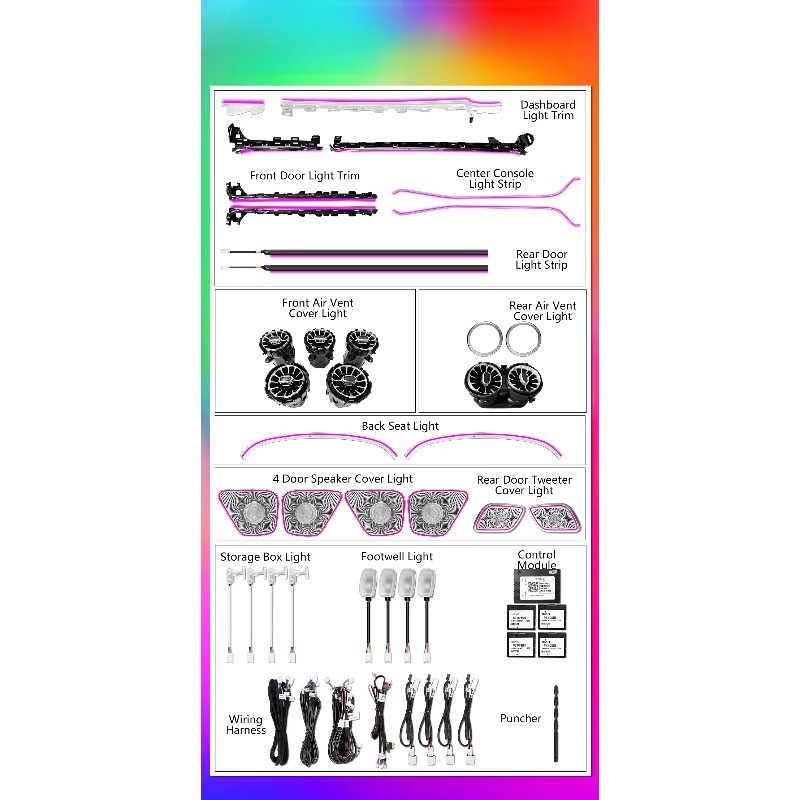 Dynamic Colorful LED Ambient L - огляд і ціна Led Interior Ambient Light