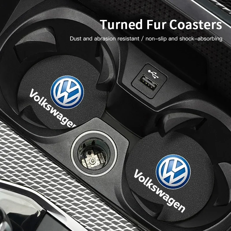 2Pcs Car Water Cup Mat Suede N - огляд і ціна Car Accessories Logo
