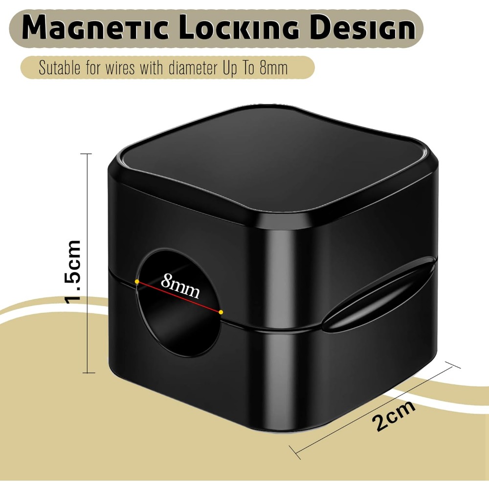 Magnetic Cable Clips for Cord  - огляд і ціна Car Cable Organizer