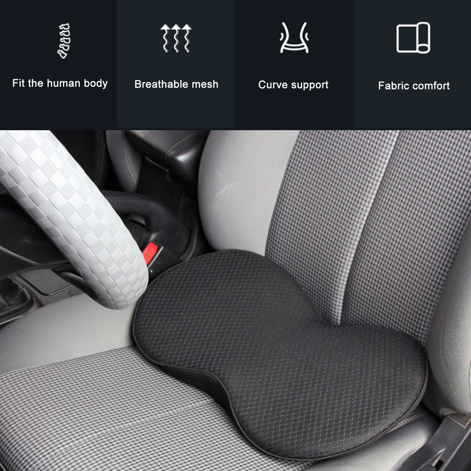 Car Seat Cushion Mini Memory F - огляд і ціна Car Seat Cushion Memory Foam