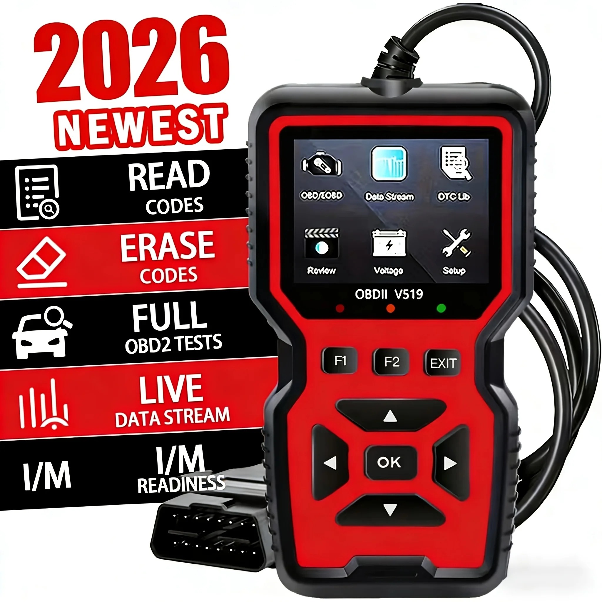 V519 V539 Professional OBD2 Sc - огляд і ціна Obd2 Scanner