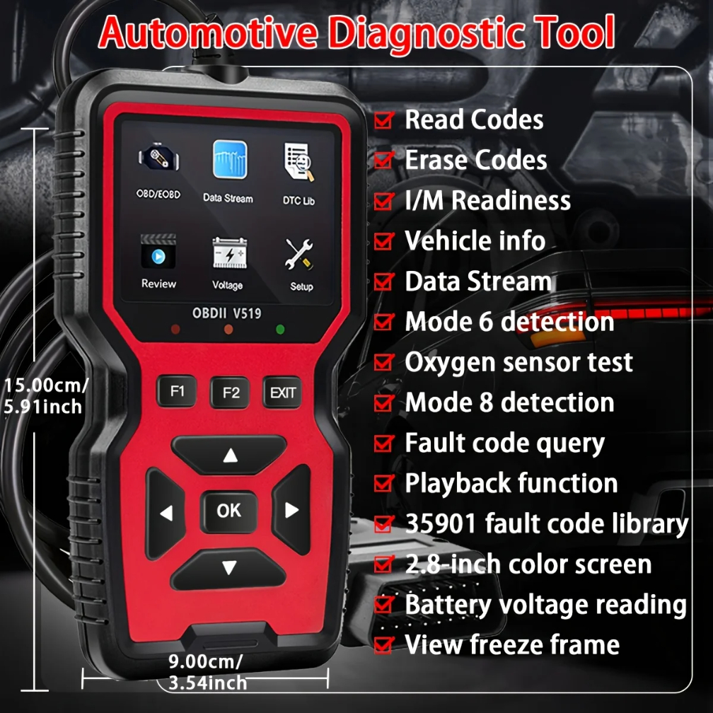 V519 V539 Professional OBD2 Sc - огляд і ціна Obd2 Scanner