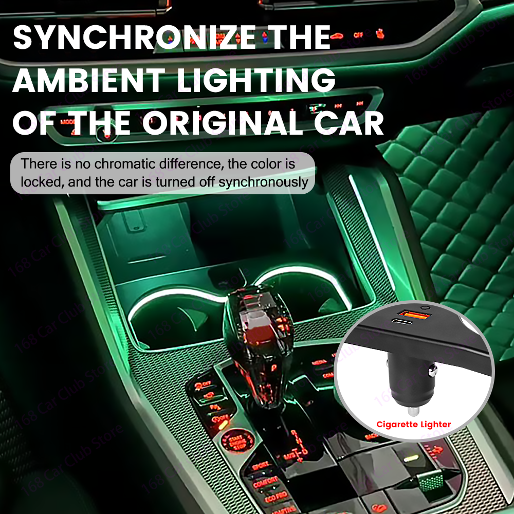 LED 11 Colour Cup Holder Light - огляд і ціна Led Interior Ambient Light