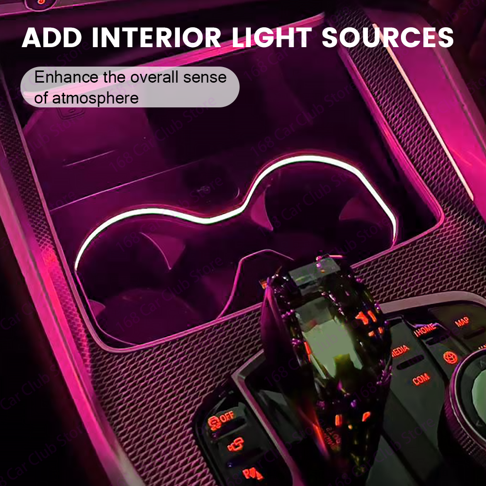LED 11 Colour Cup Holder Light - огляд і ціна Led Interior Ambient Light