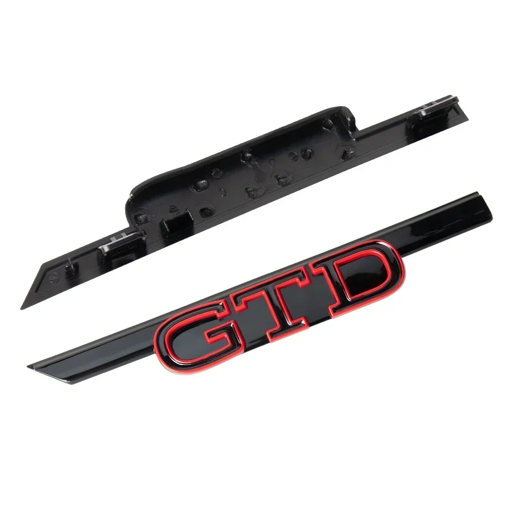 1pc Black/Red 3D ABS GTI lette - огляд і ціна Car Accessories Logo