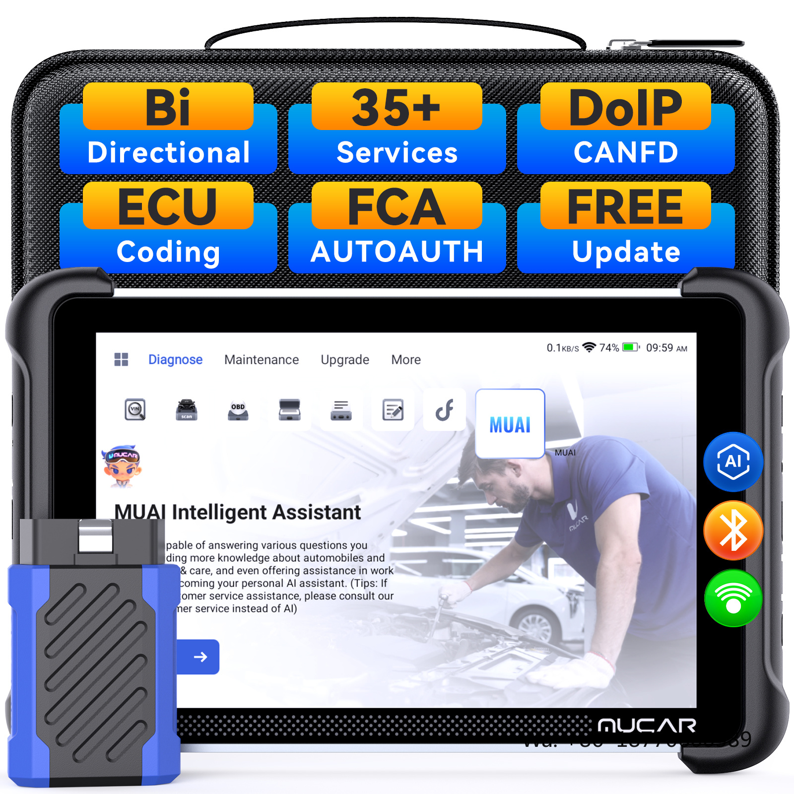 MUCAR 892BT AI Intelligent Dia - огляд і ціна Obd2 Scanner
