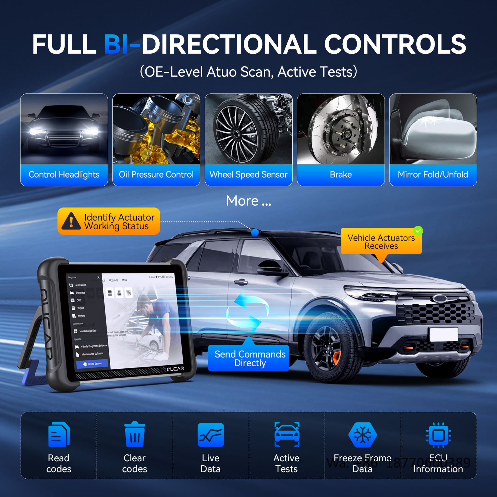 MUCAR 892BT AI Intelligent Dia - огляд і ціна Obd2 Scanner