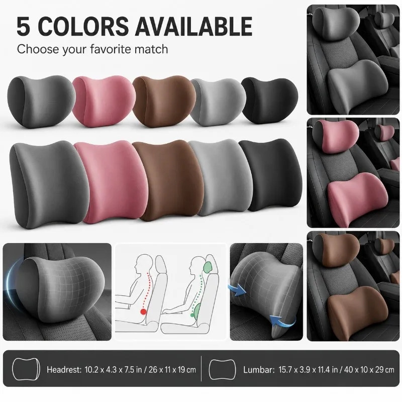 Car Seat Accessories Car Headr - огляд і ціна Car Seat Cushion Memory Foam