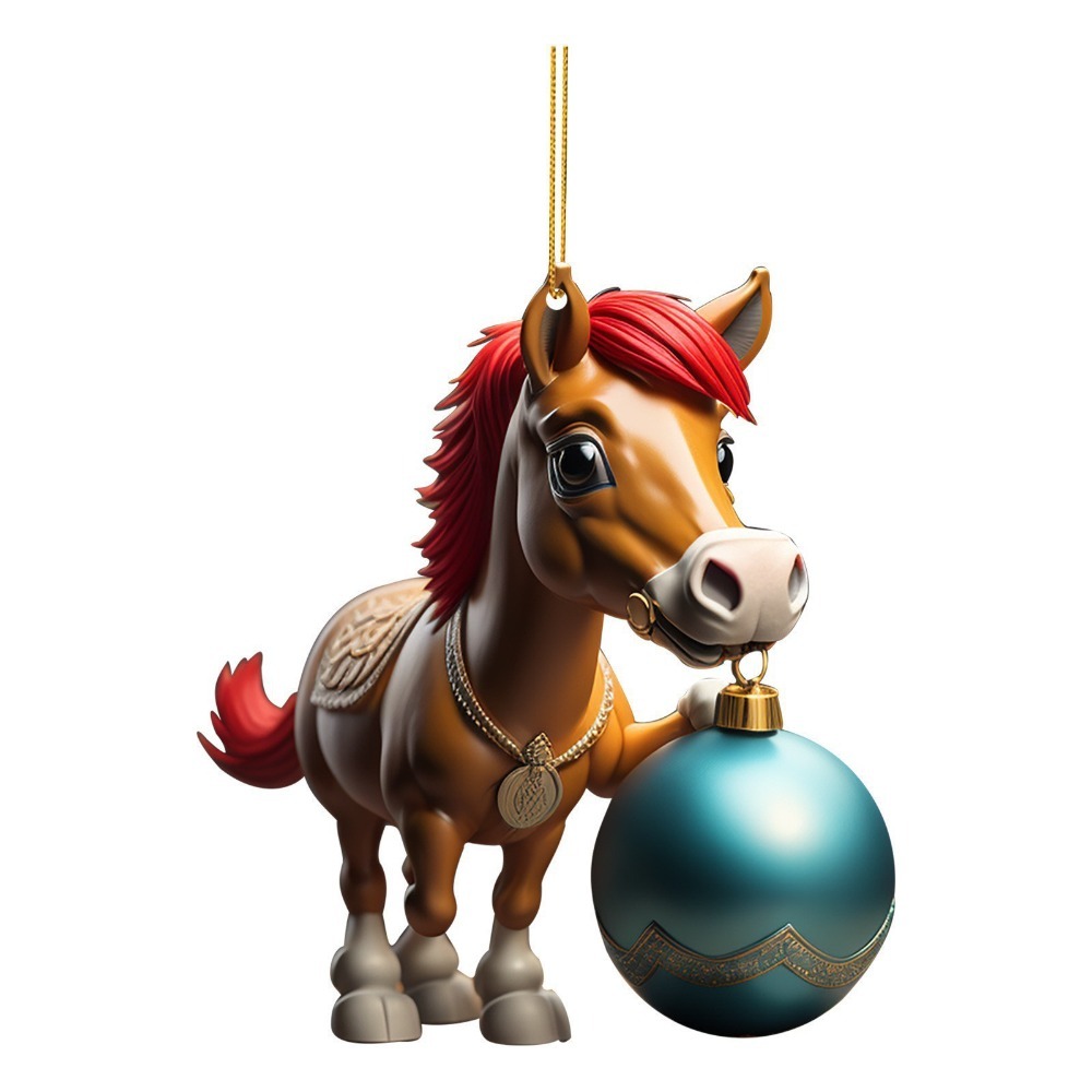 2D Flat Christmas Hanging Pend - огляд і ціна Car Accessories Xmas Gifts