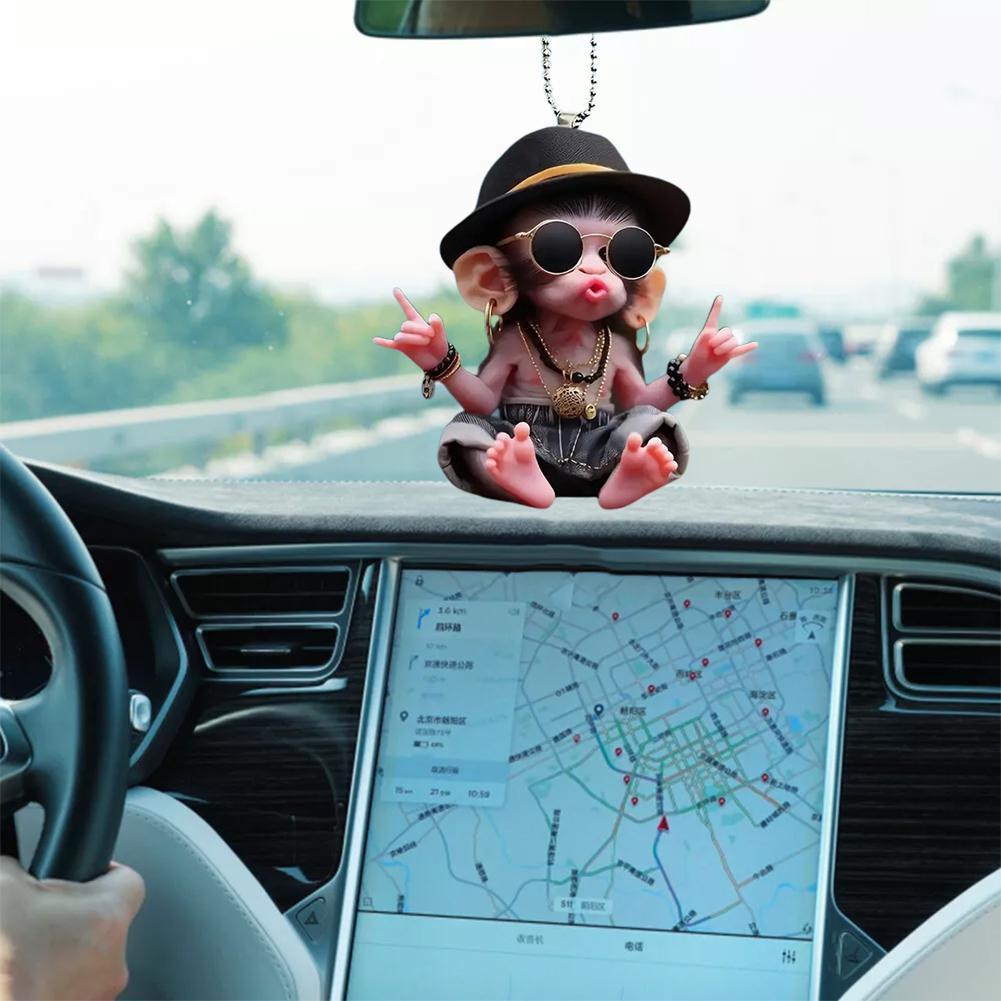 Monkey Keychain Creative Carto - огляд і ціна Car Accessories Xmas Gifts
