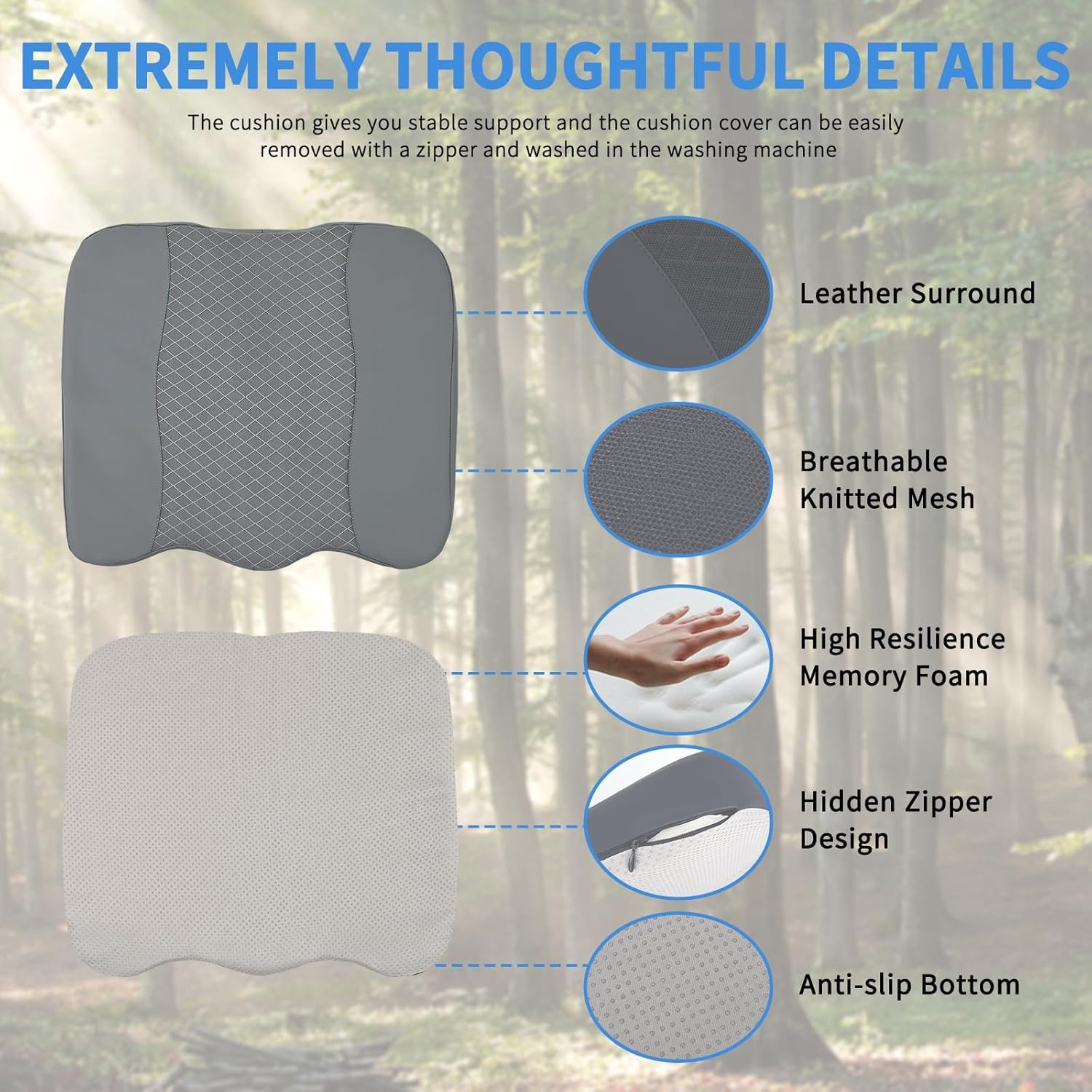 Nilight Car Seat Cushion Leath - огляд і ціна Car Seat Cushion Memory Foam