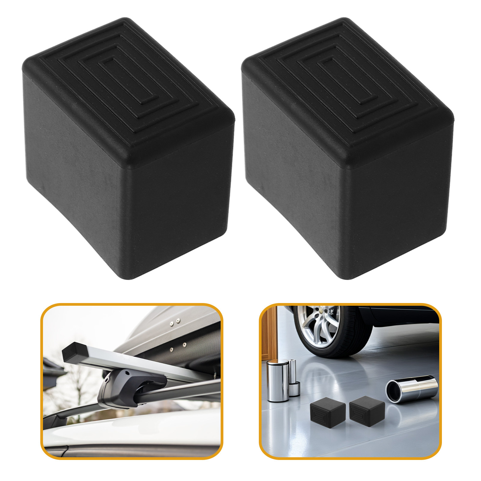 1Set End Cap for Roof Crossbar - огляд і ціна Car Accessories Roof Rack